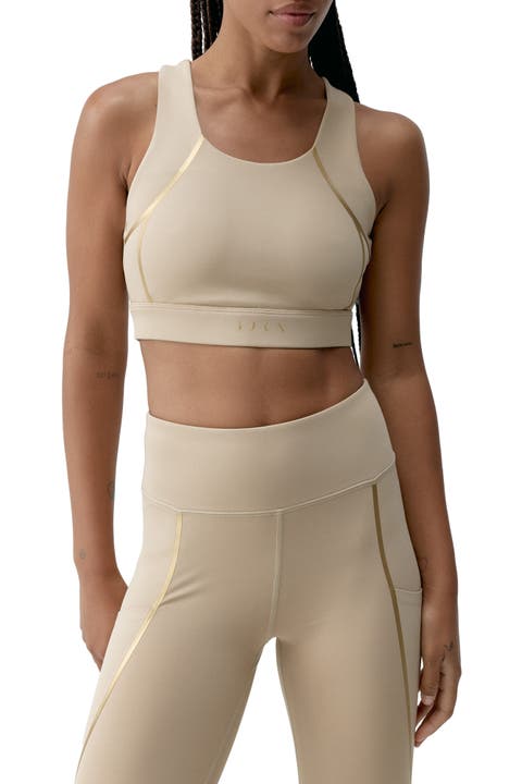 Gold Medium Support Performance Sport Top