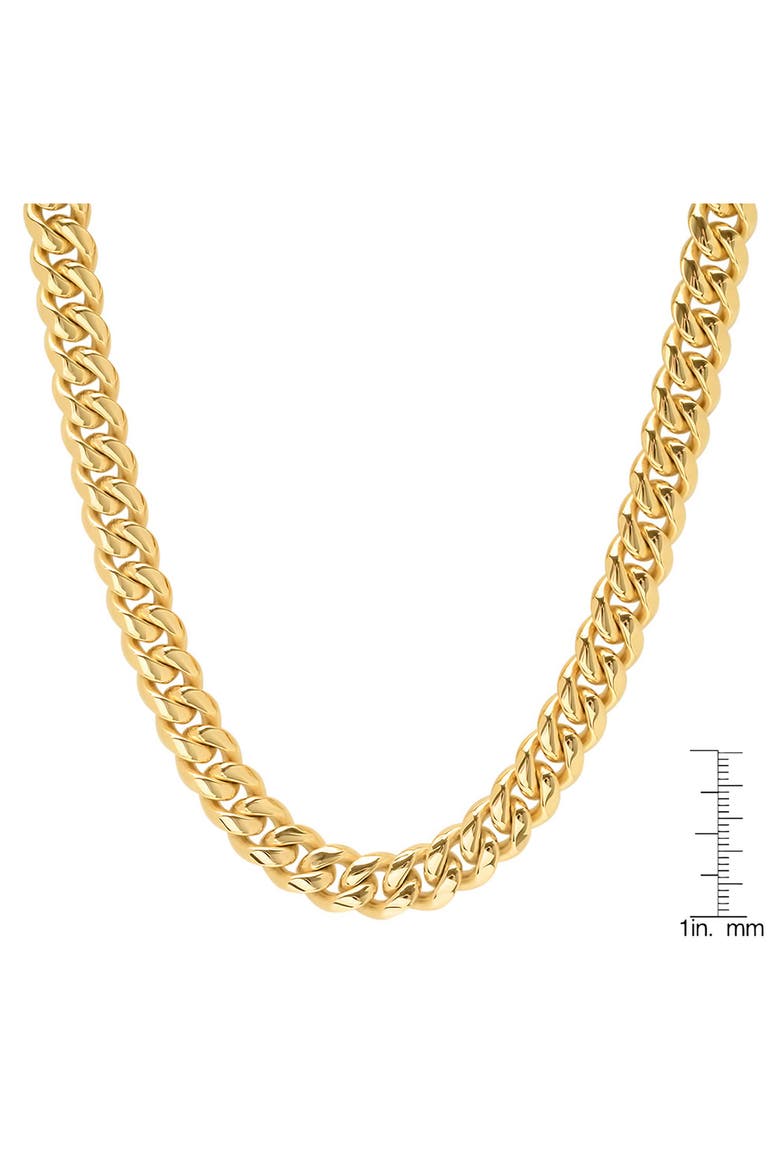 Men's 18K Gold Plated Curb Chain Necklace, Alternate, color, GOLD
