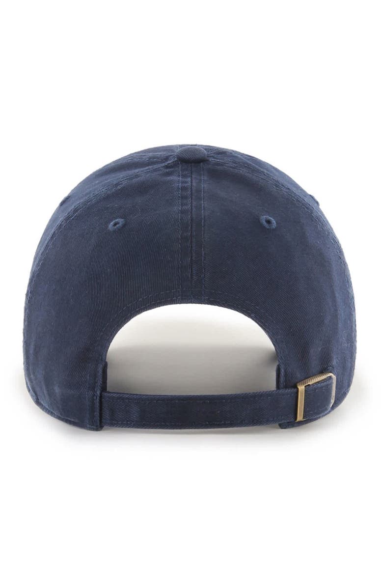 Men's '47  Navy USMNT Crest Clean Up Adjustable Hat, Alternate, color, Navy