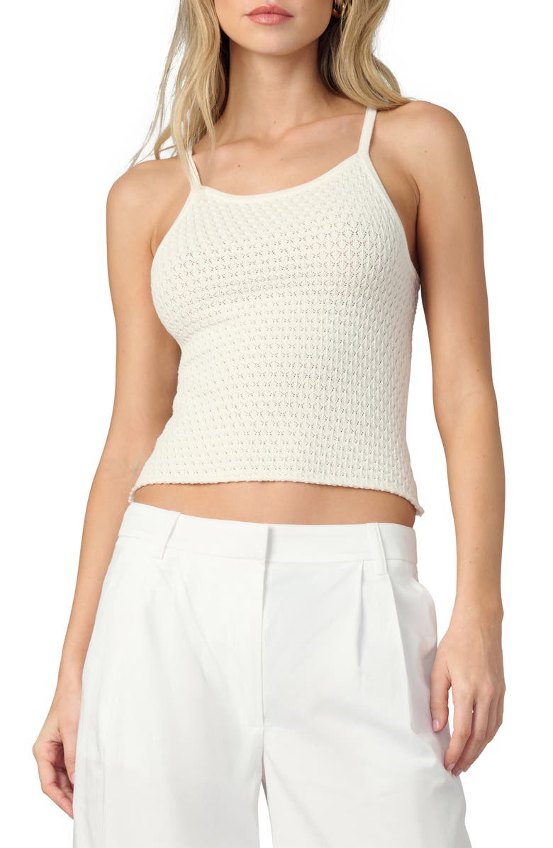 Joe's The Pointelle Everyday Tank, Main, color, Milk