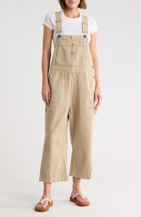 Relaxed Denim Overalls