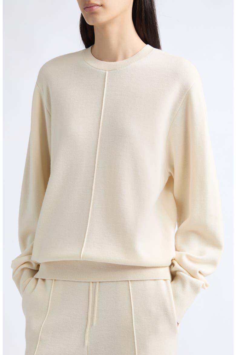 Crewneck Sweater, Alternate, color, ECRU