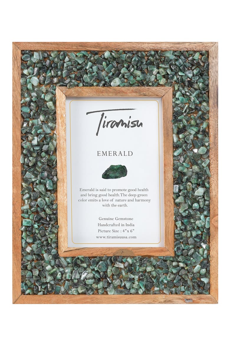 Gemstone Picture Frame, Main, color, GREEN