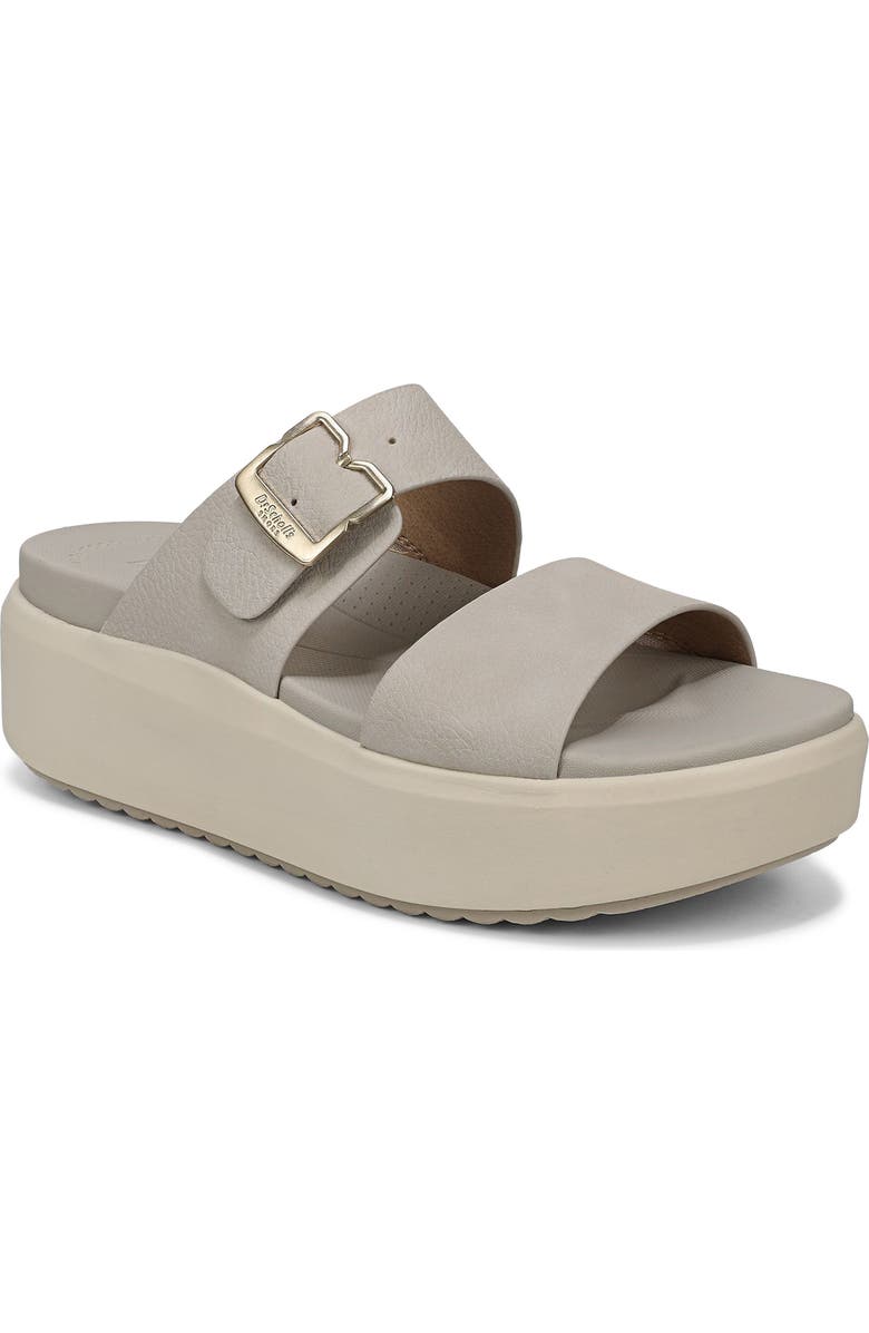 Dr. Scholl's All Time Max Platform Wedge Slide Sandal, Main, color, Oyster
