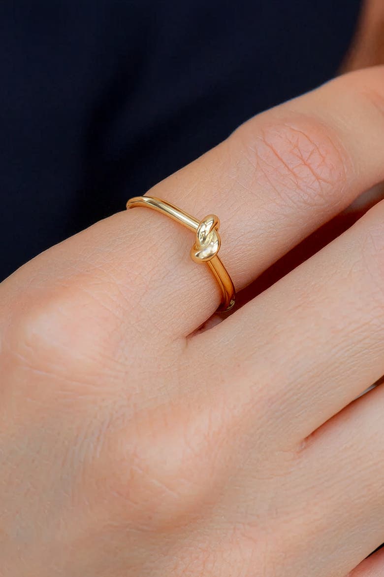 Classic Gold Knot Ring, Alternate, color, 18k Gold Over Sterling Silver