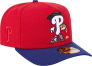 New Era Men's New Era Red/Blue Philadelphia Phillies Cartoon A-Frame 59FIFTY Fitted Hat