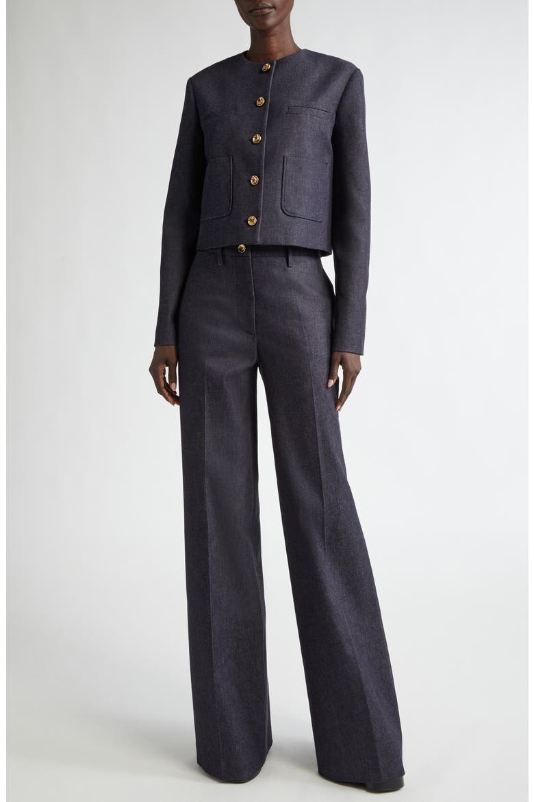 Bernadette Cotton Jacket, Alternate, color, BERRY BLUE