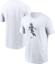 Nike Men's Nike White Michigan State Spartans Football Sparty Sport T-Shirt