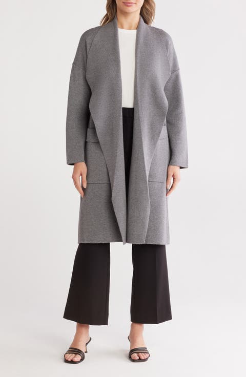 Andrea Open Front Long Cardigan