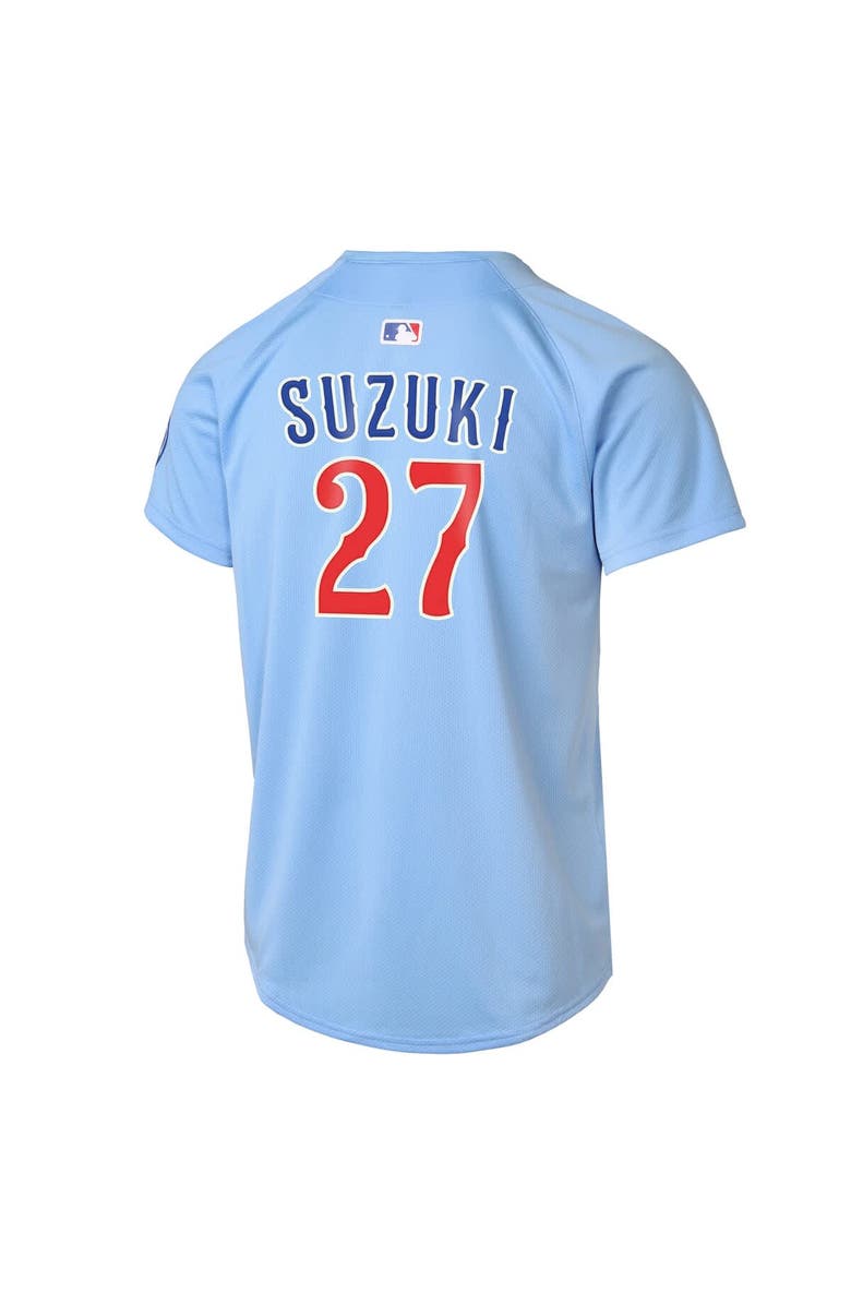 Nike Youth Nike Seiya Suzuki Baby Blue Chicago Cubs 2nd Alternate Limited Player Jersey, Alternate, color, 