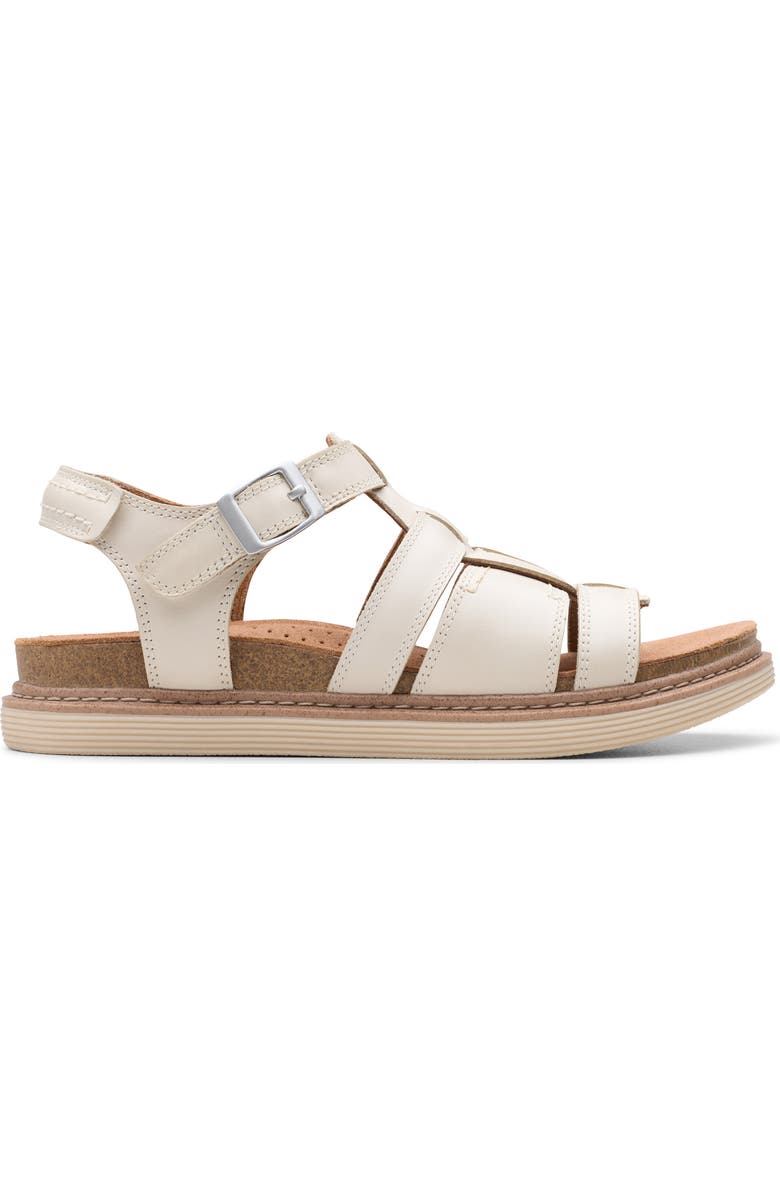 Clarks<sup>®</sup> Arwell Sun Cage Sandal, Alternate, color, Cream Leather