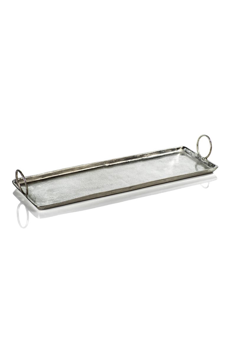 Tadao Rectangular Tray, Main, color, SILVER
