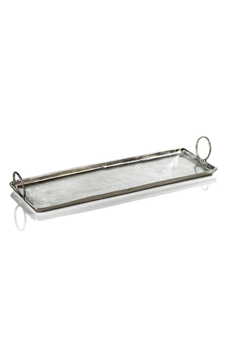 Zodax Tadao Rectangular Tray, Main, color, Silver