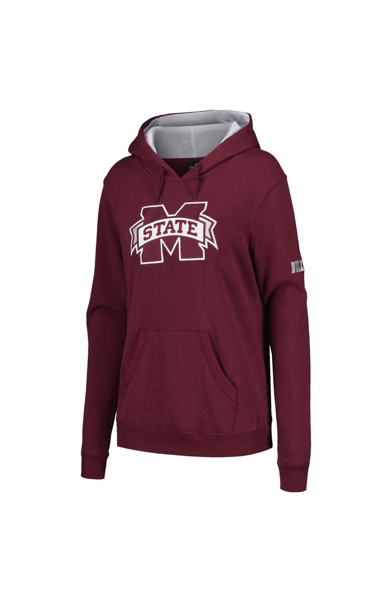 STADIUM ATHLETIC Women's Stadium Athletic Maroon Mississippi State Bulldogs Big Logo Pullover Hoodie, Alternate, color, Maroon