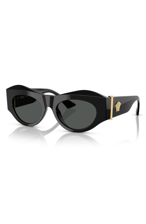 VERSACE VERSACE 52MM OVAL SUNGLASSES