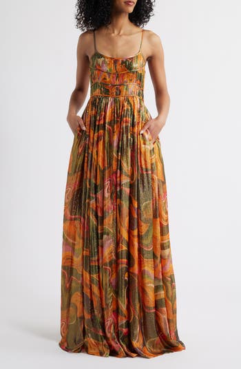 Leela Metallic Gown