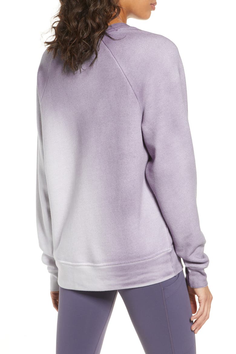 Jamie Spray Dye Sweatshirt, Alternate, color, GREY STONE