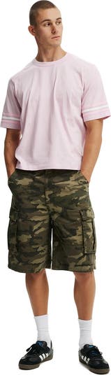 Cropped Fit Panel T-Shirt