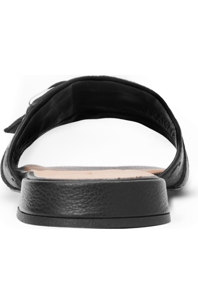 Bruno Magli Bellini Buckle Strap Slide Sandal, Alternate, color, Black Tumbled