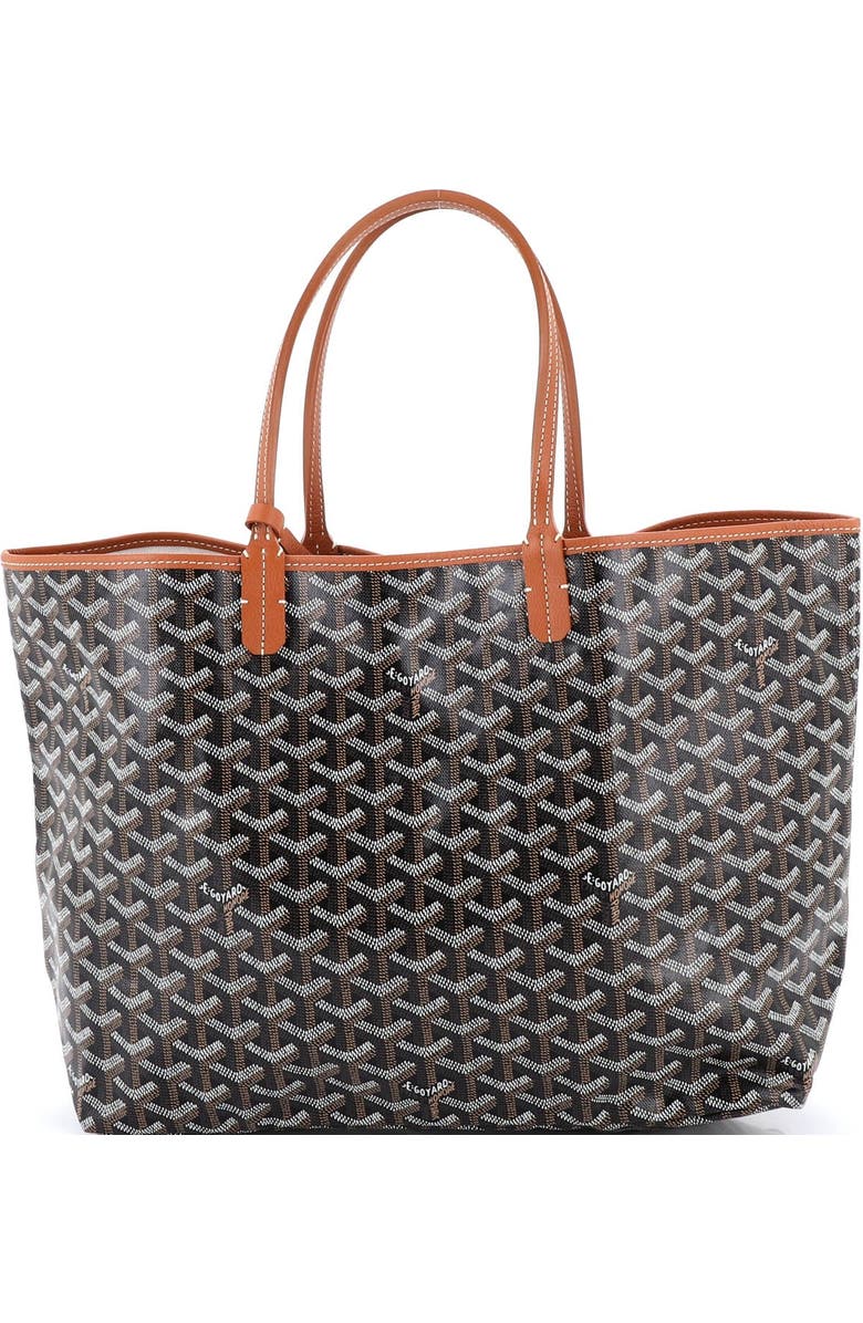 Pre-Owned Goyard Saint Louis Tote Coated Canvas PM, Main, color, Brown