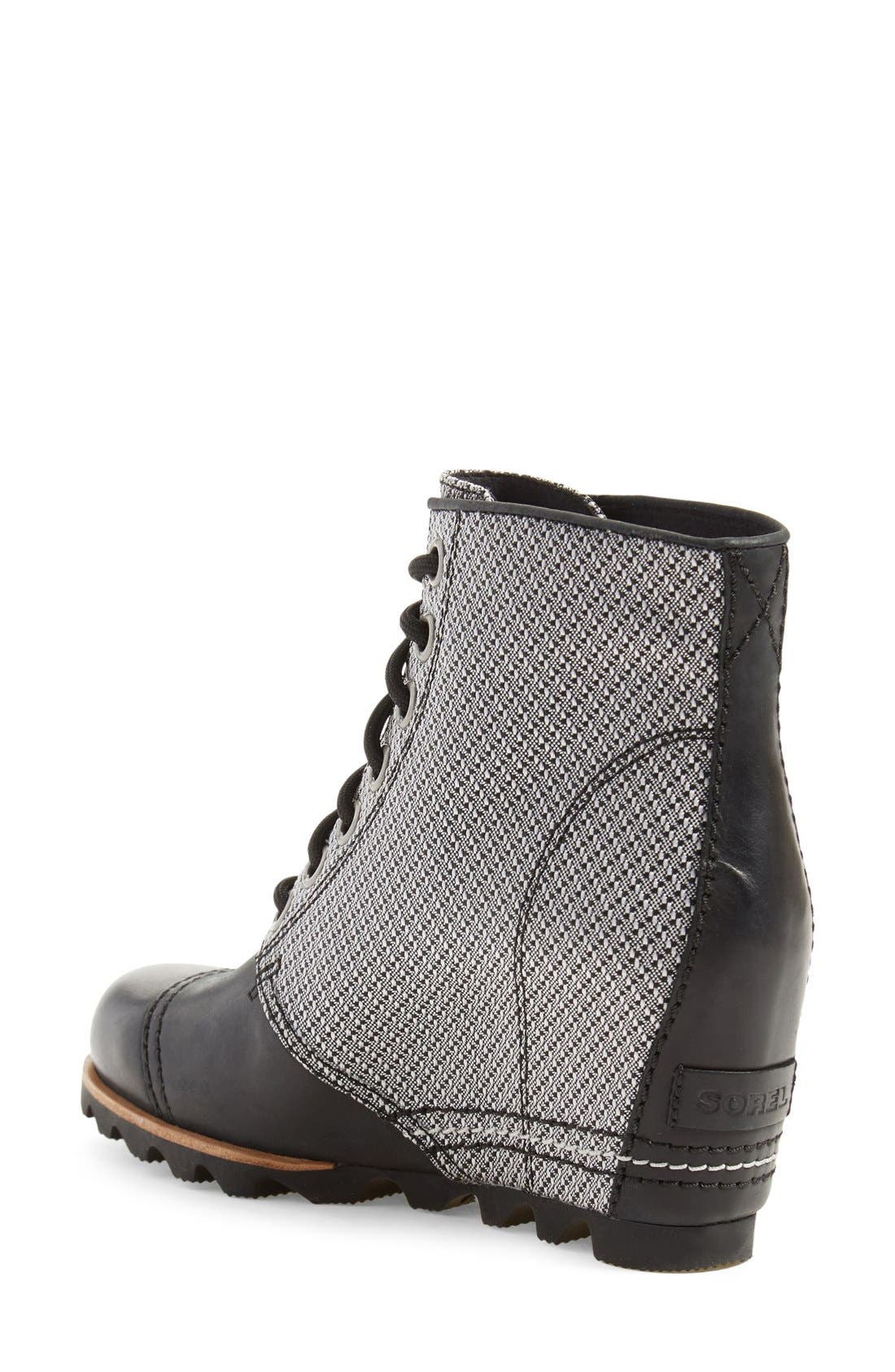 SOREL '1964 Premium Canvas' Waterproof Wedge Bootie, Alternate, color, 