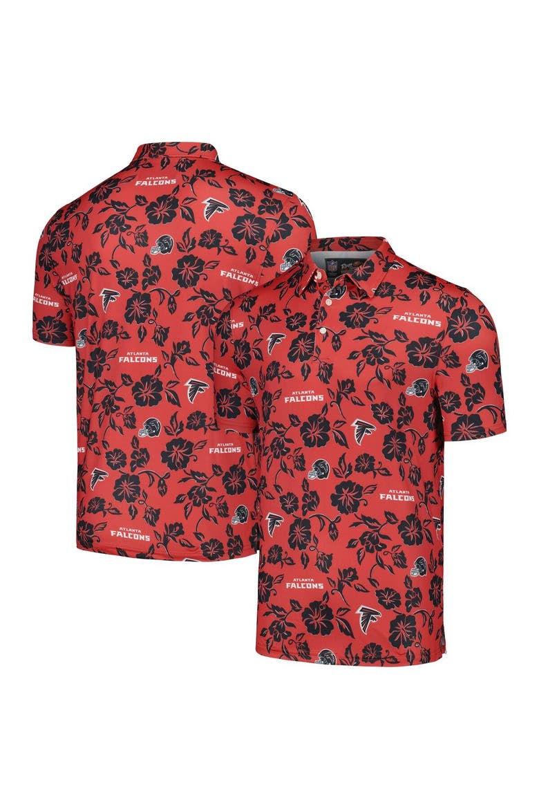 Men's Reyn Spooner Red Atlanta Falcons Pua Performance Polo, Main, color, Red