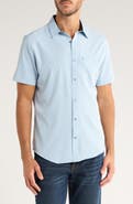 DKNY SPORTSWEAR Lenox Short Sleeve Button-Up Shirt