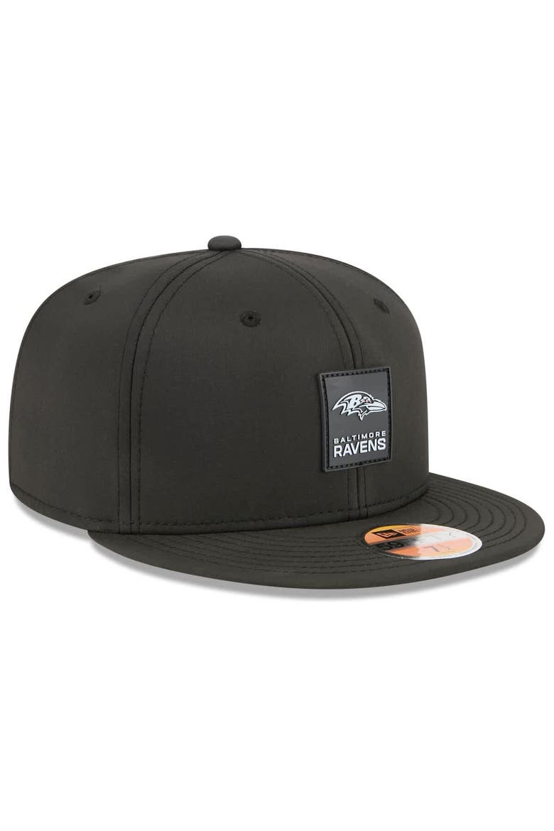 Men's New Era Black Baltimore Ravens 2025 Sideline  59FIFTY Fitted Hat, Alternate, color, Black