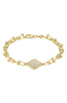 FZN CZ Pavé Clover Bracelet
