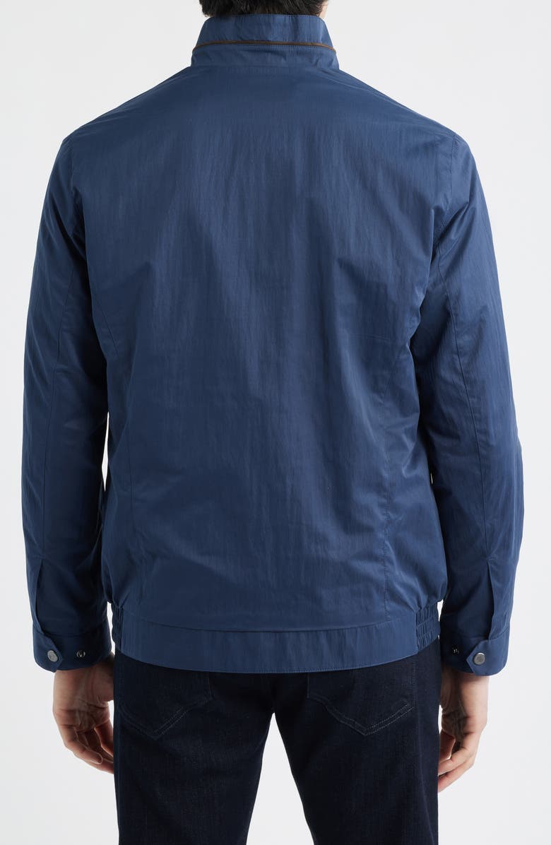 Johnston & Murphy Water Resistant Full-Zip Jacket, Alternate, color, Navy