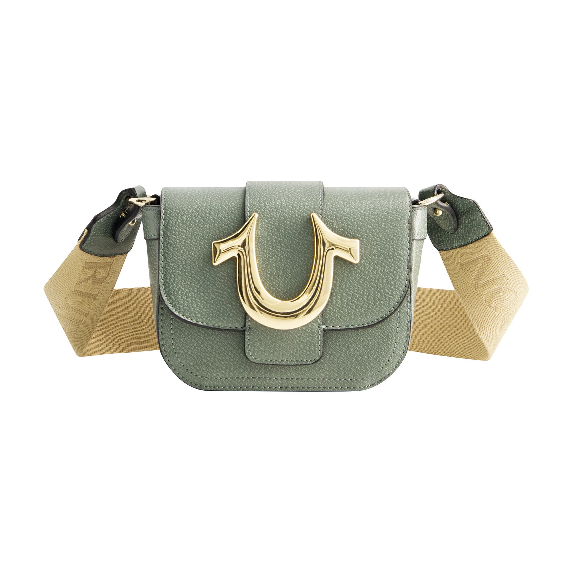 True Religion Mini Flap Crossbody, Main, color, Sage