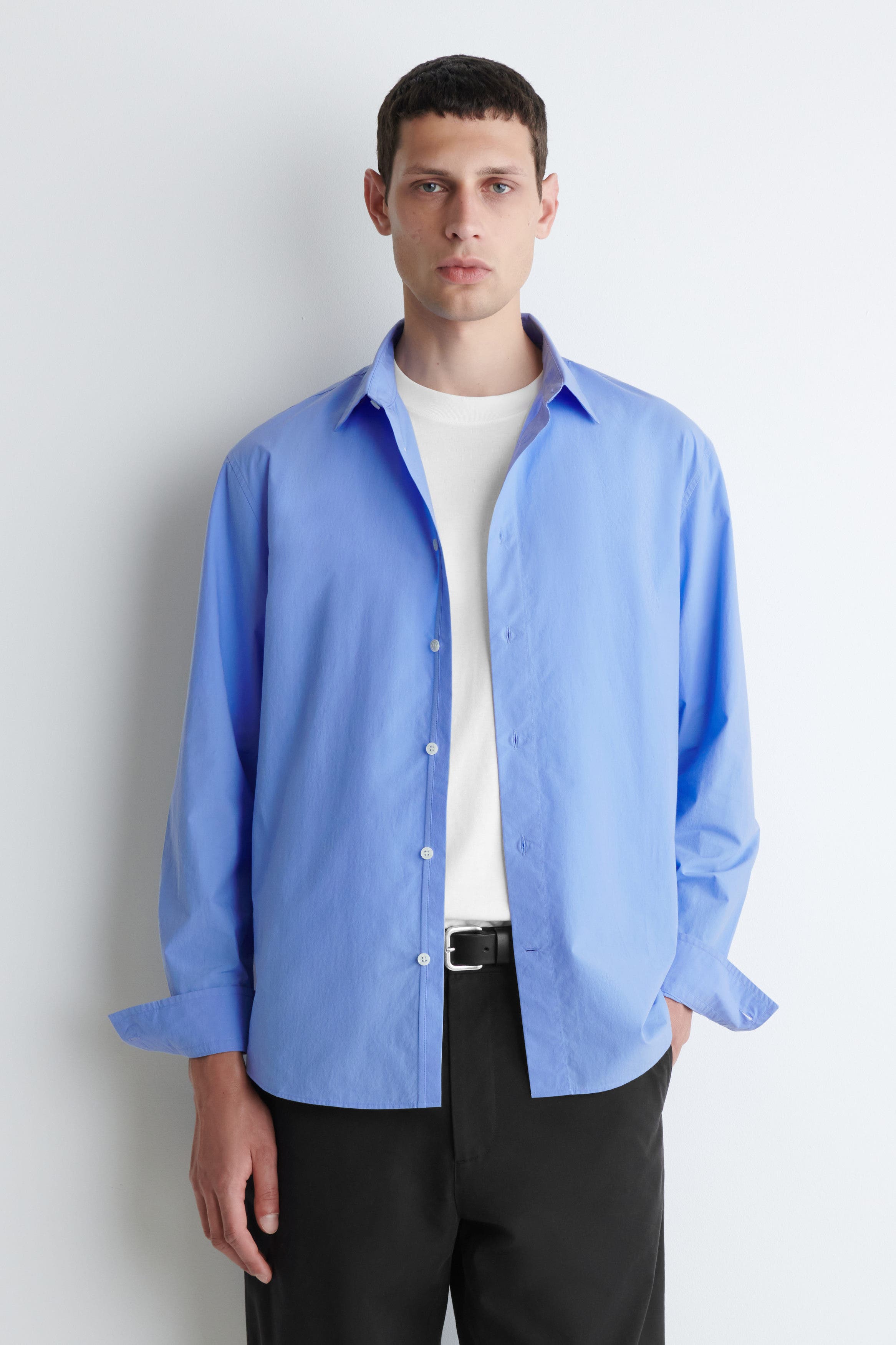 Relaxed Pima Cotton Poplin Shirt - image 3