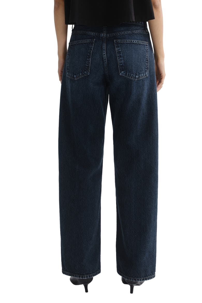 Arc High Waist Wide Leg Jeans, Alternate, color, CENTRAL DK BLUE BLK