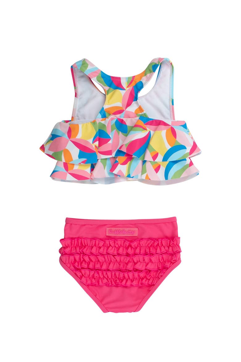 Baby Girls Flounce Bikini, Alternate, color, Tropical Adventure