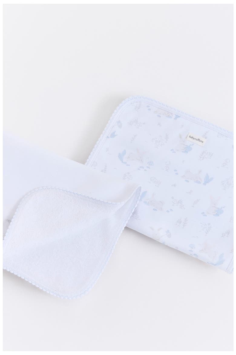 Bunny Foot Babies Set X2, Alternate, color, Light Blue