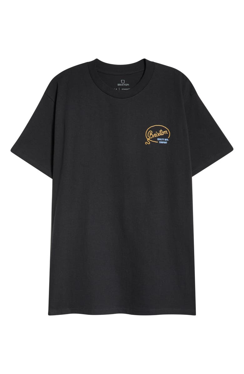Brixton Gallatin Cotton Graphic T-Shirt, Alternate, color, Black