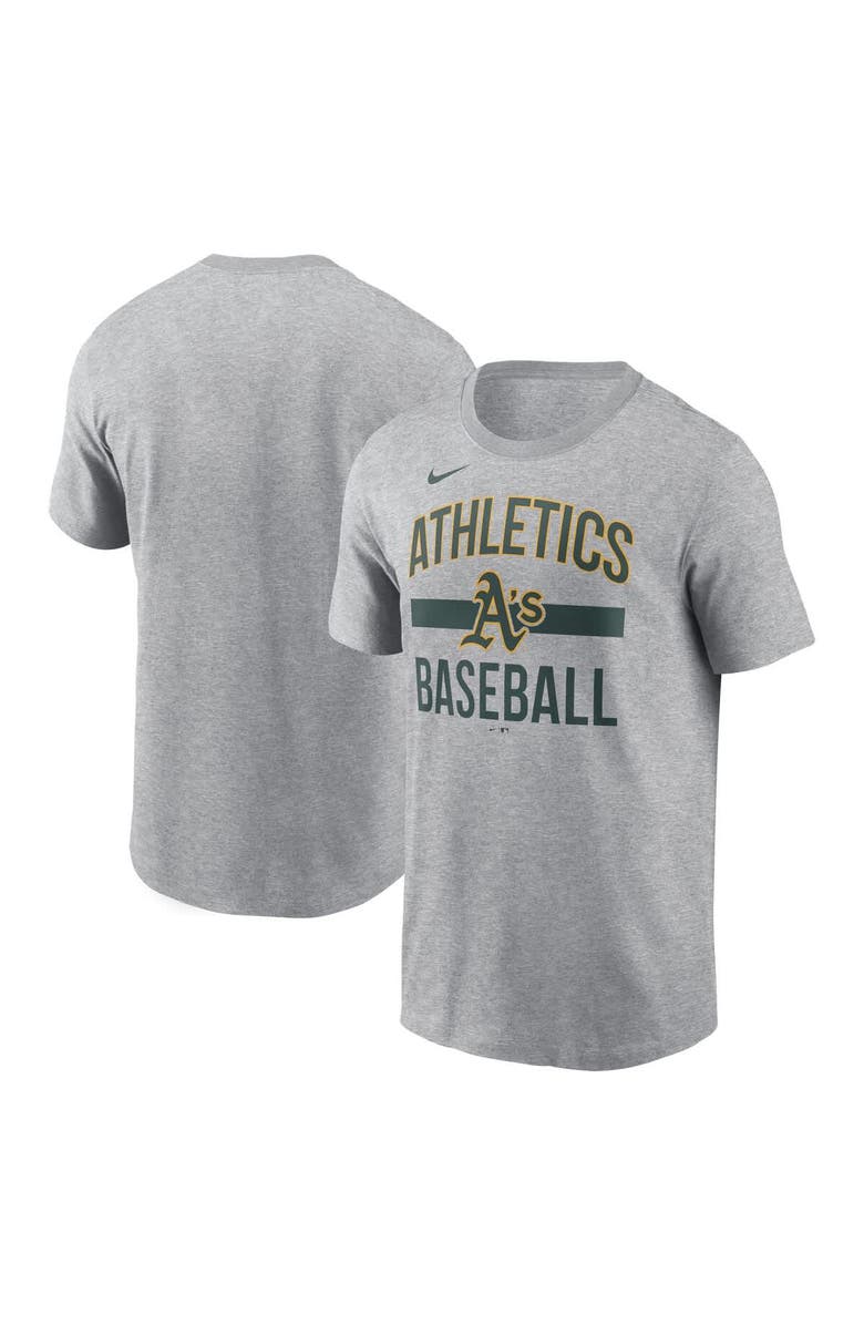 Nike Men's Nike  Heather Gray Athletics Arched T-Shirt, Alternate, color, 