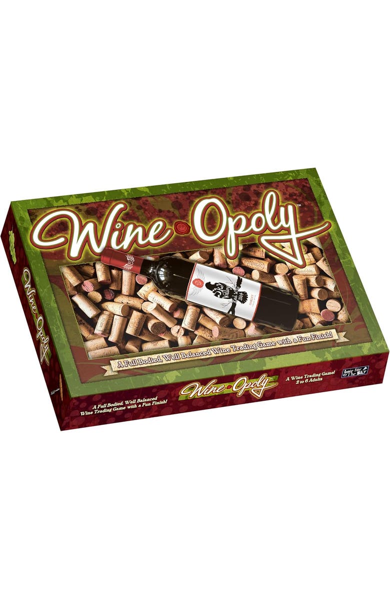 Late for the Sky Wineopoly Monopoly Board Game, Main, color, Multicolored
