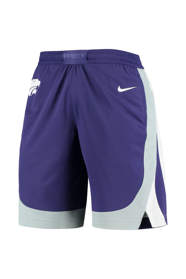 Men's Nike Purple Kansas State Wildcats Team Replica Basketball Shorts, Alternate, color, Purple