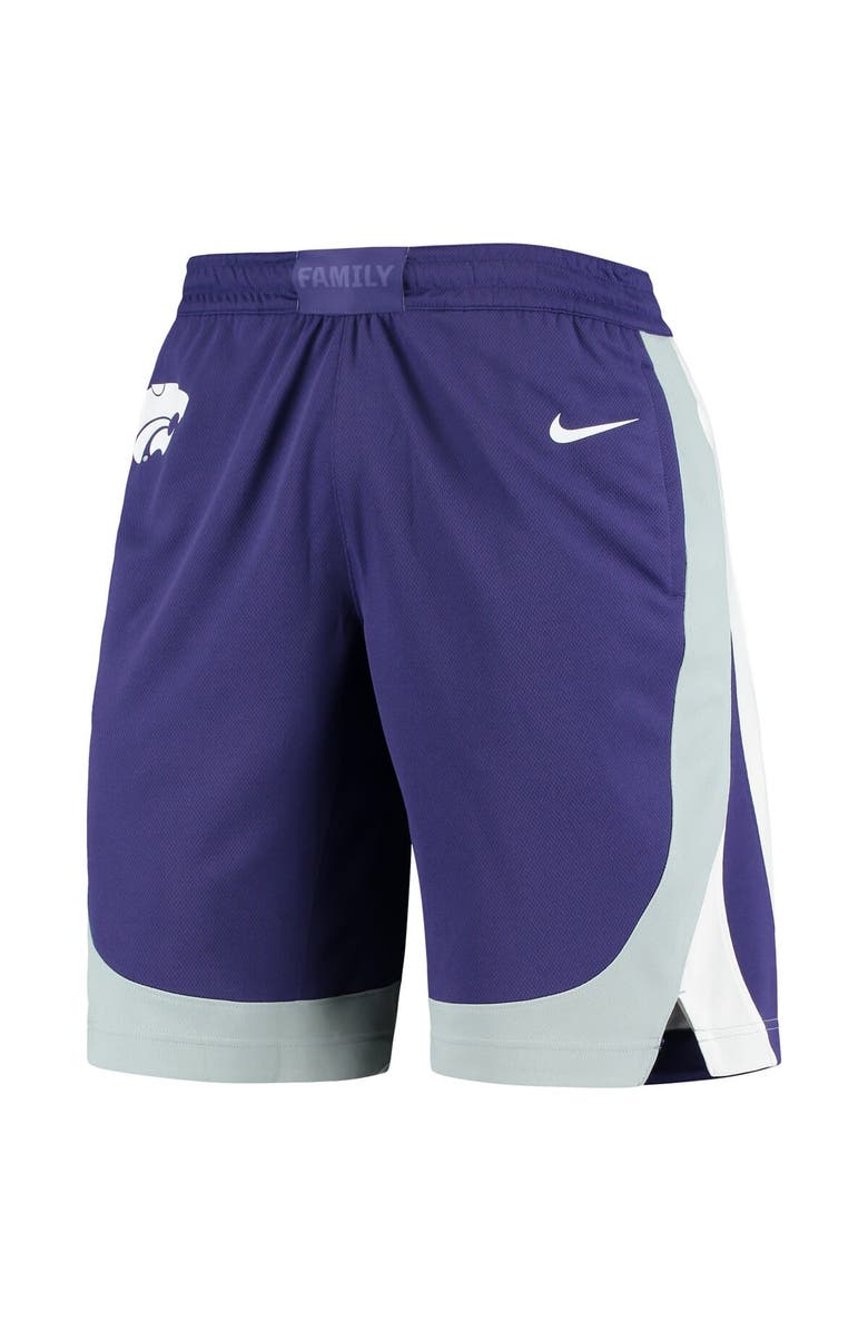 Nike Men's Nike Purple Kansas State Wildcats Team Replica Basketball Shorts, Alternate, color, Purple