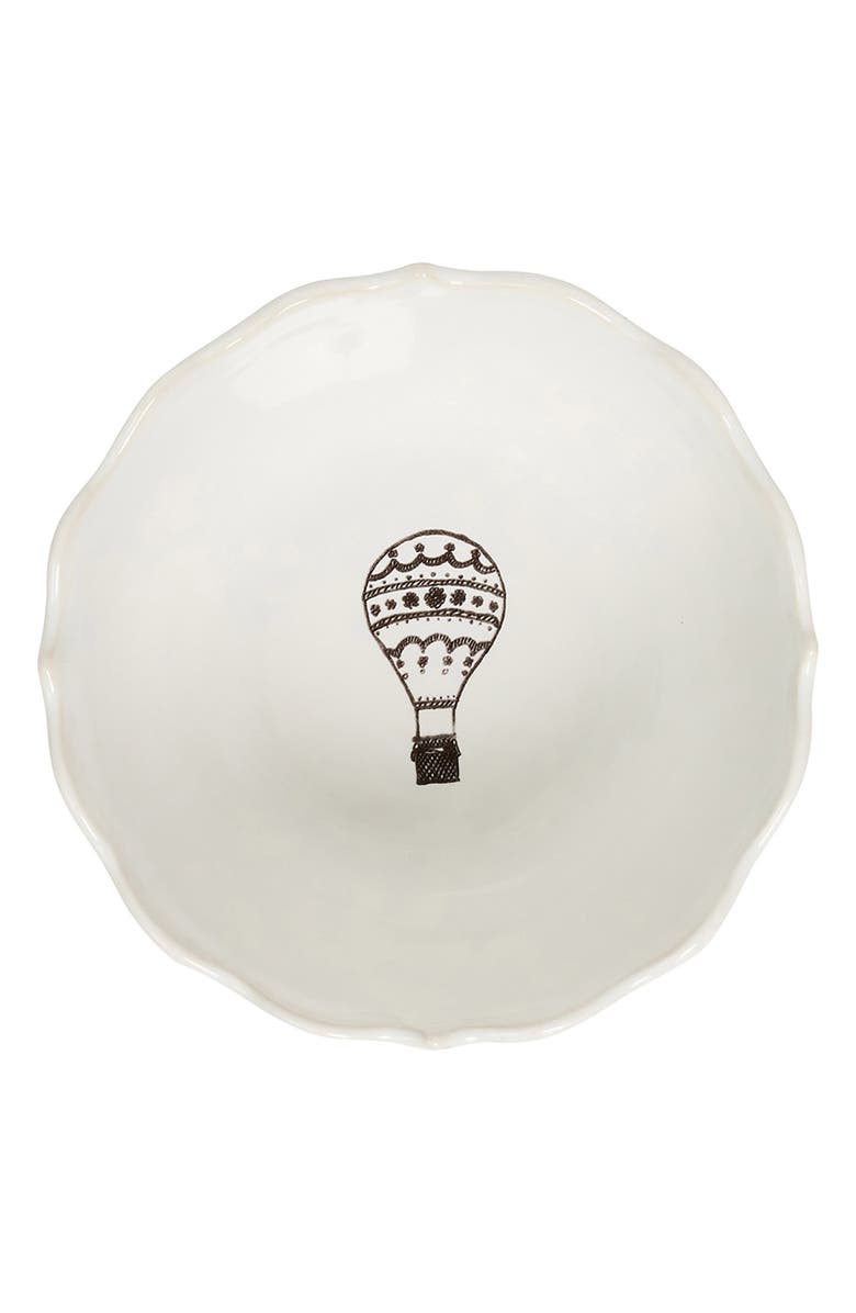 Juliska L'Amour Toujours Cereal Bowl, Alternate, color, Whitewash/Black