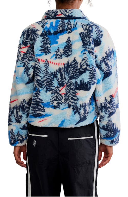 Free People Fp Movement Rocky Ridge Fleece Jacket In Blue