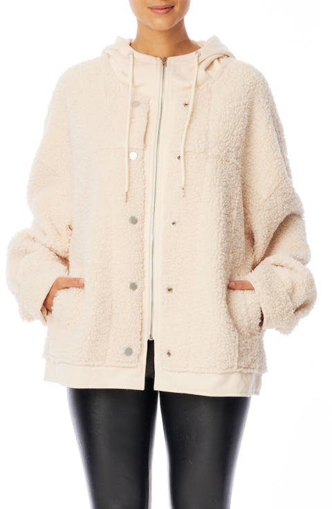 Indie Faux Shearling Hooded Jacket