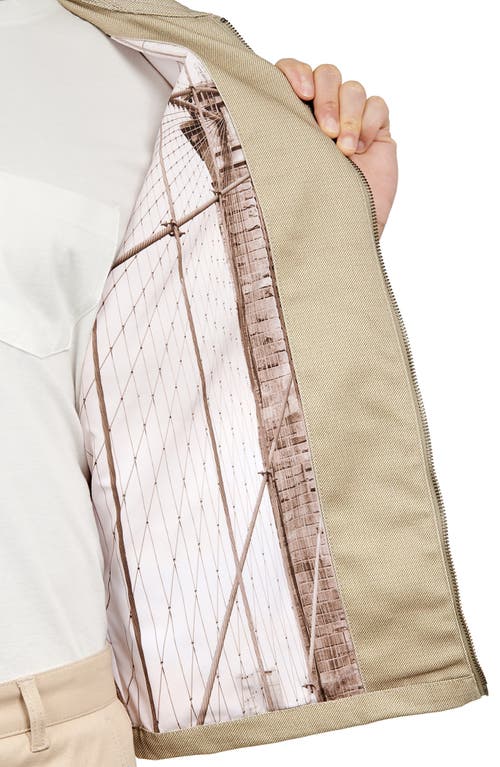 Brooklyn Brigade Brooklyn Bridge Jacket In Tan