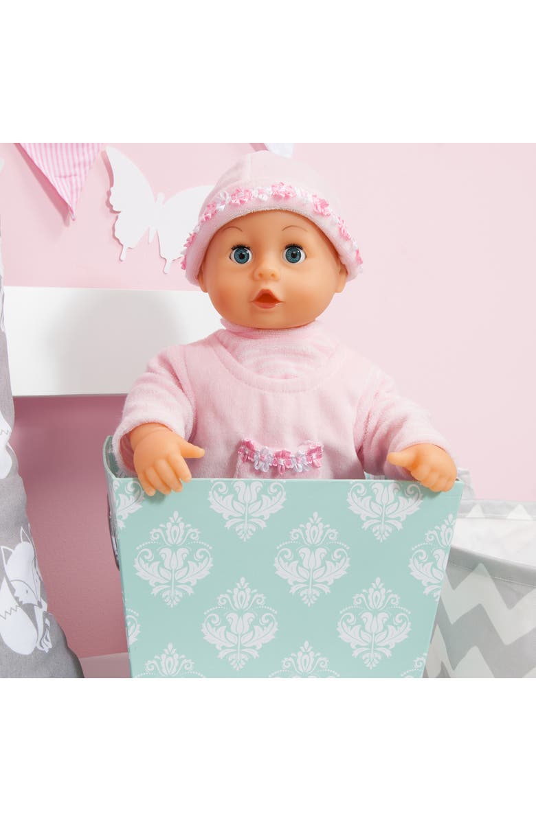 Bayer Design Bayer First Words Baby Doll with Sounds and Accessories, 15 Inch Soft-Body, Realistic Baby Sounds, Includes Pacifier and Bottle, in Soft Pink, Alternate, color, Multicolored