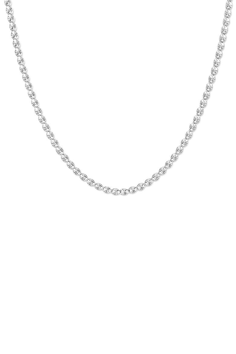 Valentina Chain Necklace, Main, color, SILVER PLATED