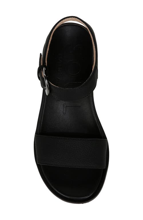 Shop Soul Naturalizer Emma Block Heel Sandal In Black Faux Leather