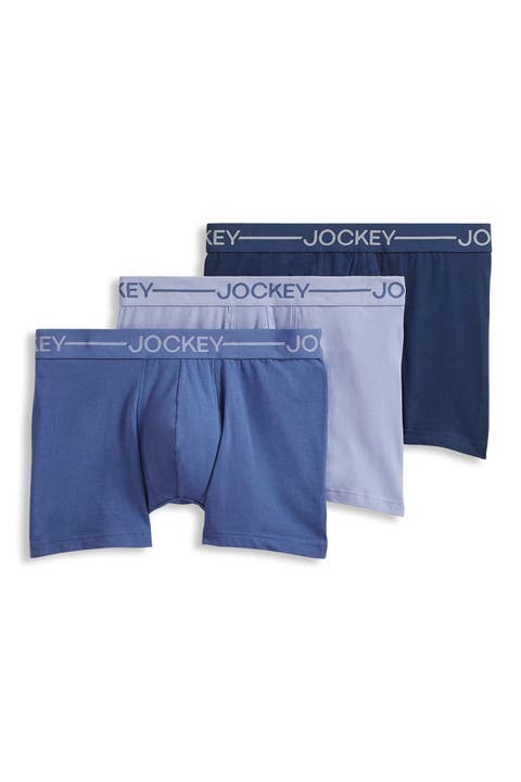 Men's Organic Cotton Stretch 4" Trunk - 3 Pack