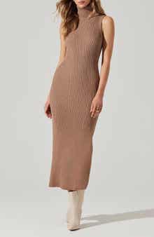 ASTR the Label Channary Rib Midi Sweater Dress