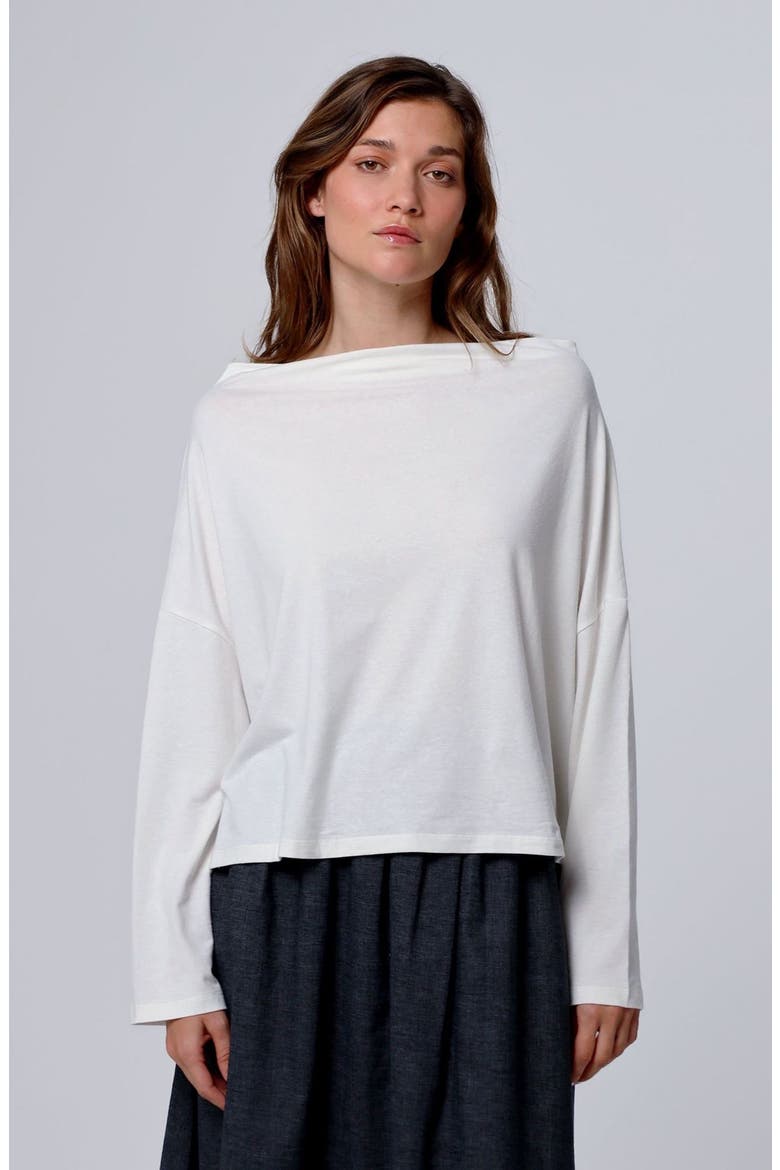 Hemp Essentials Off The Shoulder Top, Alternate, color, cream